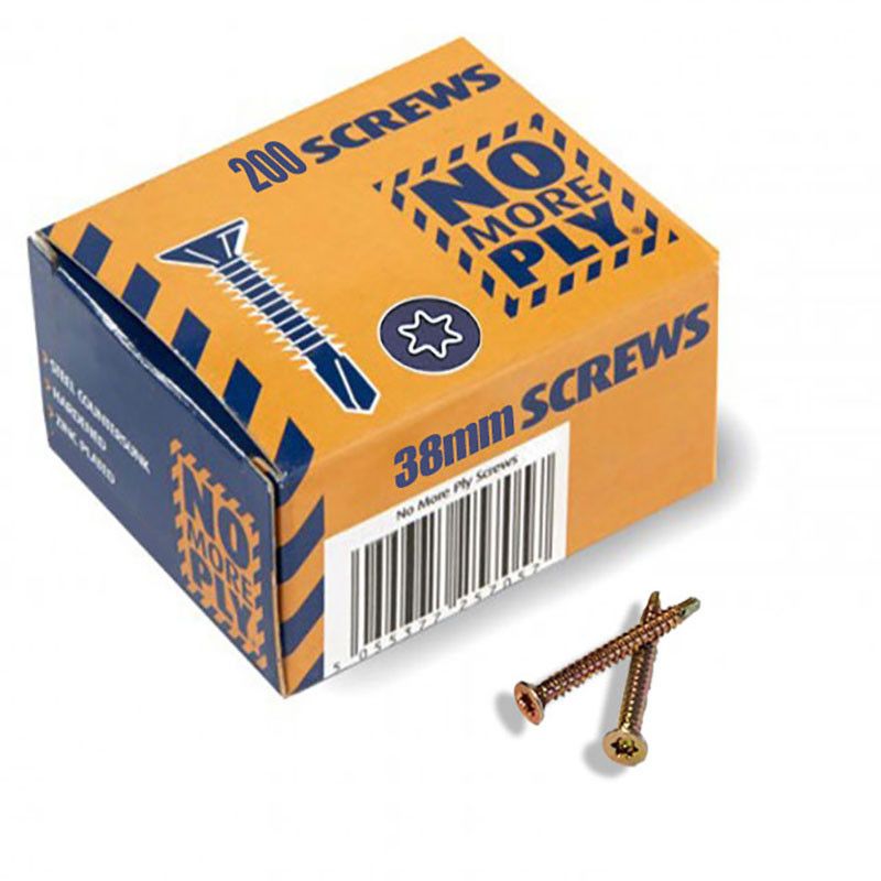 No More Ply Screws 38mm - Box of 200